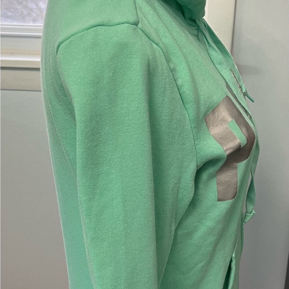 Like New Pink Victoria’s Secret Full Zip Hooded Sweatshirt - Picture 4 of 8